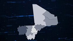 Mali network map Stock Footage