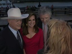 Patrick Duffy; Larry Hagman; Linda Gray Stock Footage
