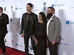 Ryan Merchant & Sebu Simonian at Universal Music Group 2014 Post Grammy Party Stock Footage