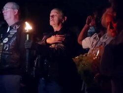 Candlelight Vigil Held Ahead Of Memorial Day At Vietnam Memorial Stock Footage