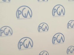 ATMOSPHERE: Signage at the 2011 Producers Guild Awards at Beverly Hills CA. (Footage by WireImage Video/GettyImages) Stock Footage