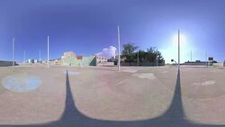 Basketball court in Cuba. Stock Footage