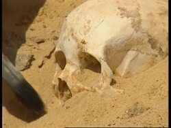 EGYPT: TOMBS FOUND CLOSE TO THE GIZA PYRAMIDS News Clip