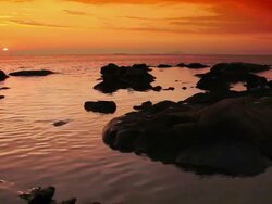 sunset over the sea Stock Footage