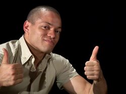 HD: Man Showing Thumb Up Stock Footage