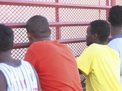 Refugees and migrants at a detention centre News Clip