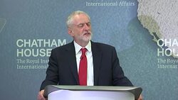 Jeremy Corbyn speech at Chatham House News Clip