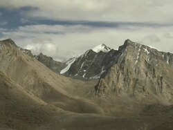 Time Lapse Clouds with Mountains Lhasa Tibet China  Stock Footage