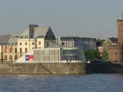 WS Rhine and Chocolate Museum / Cologne, North Rhine Westphalia, Germany Stock Footage