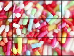 Donuts Macro - Window Panels Transition and Straight (Full HD) Stock Footage