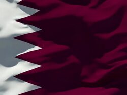 Qatar Flag Stock Footage