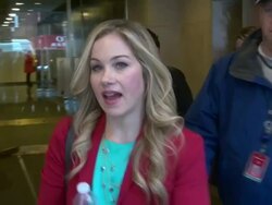 Christina Applegate at the 'TODAY' show studio Stock Footage
