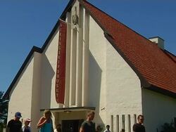 Pull Back Shot Viking Museum Eastern Norway Oslo Norway Stock Footage