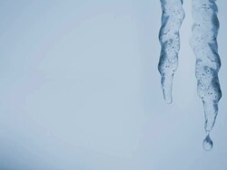 Melting Icicles - HD Video Stock Footage