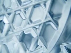 Crystal vase spinning - close up Stock Footage