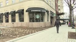 CLEAN : STOCKSHOTS: Starbucks to hire 10,000 refugees after Trump ban News Clip