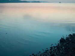 MS T/L Shot of ebb in Daebudo Island at sunset / Ansan, Gyeonggido, South Korea Stock Footage