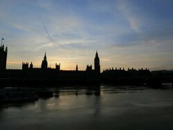 Big Ben and Parliament time-lapse. London sunset. Day to night Stock Footage