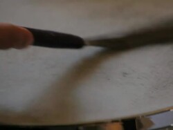 C/U drummer playing, brushed drumsticks Stock Footage