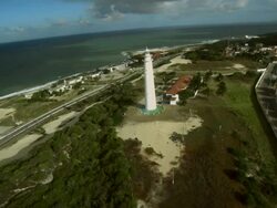 Farol da MÃƒÂ£e Luiza/ Rio Grande do Norte Stock Footage