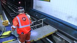 London Victoria Tube Station Engineering Work News Clip