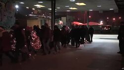 CLEAN : Migrants wait at Austrian border to move forward into Europe News Clip