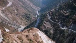 A beautiful view from hill station Stock Footage