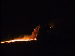 Mt Etna lava flow, Sicily, Italy. Stock Footage