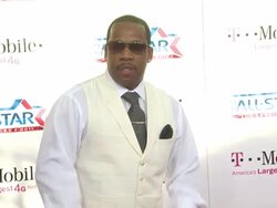 Michael Bivins at the T-Mobile Magenta Carpet At The 2011 NBA All-Star Game at Los Angeles CA. (Footage by WireImage Video/GettyImages) Stock Footage