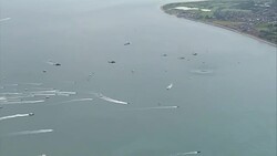 HMS Queen Elizabeth in Portsmouth Aerials News Clip