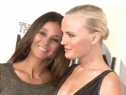 Emmanuelle Chriqui, Malin Akerman at The Book Of Mormon Los Angeles Opening Night Stock Footage