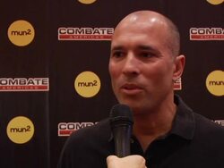 INTERVIEW - Royce Gracie on Martial Arts fighters at mun2 And Campbell McLaren Host Media Luncheon Introducing New MMA Reality Series "Combate Americas" Stock Footage