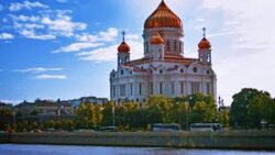 Lanscape with landmark Stock Footage