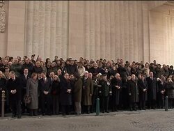 Emotional observance of Armistice Day in battle town News Clip