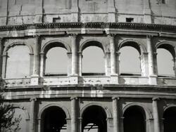 Flavian Amphitheater Coliseum of Rome HD Video Stock Footage