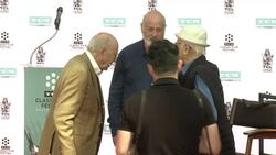 Carl Reiner, Rob Reiner, Norman Lear at the 2017 TCM Classic Film Festival - Carl Reiner And Rob Reiner Hand And Footprint Ceremony Stock Footage