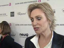 INTERVIEW - Jane Lynch at Elton John AIDS Foundation Presents 21st Annual Academy Awards Viewing Party Stock Footage