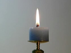 The candle burning - PAL time lapse Stock Footage