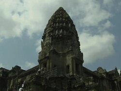 Time Lapse Shot Angkor Wat Siem Reap Cambodia Stock Footage