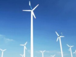Wind Turbines Stock Footage