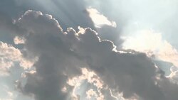 Clouds and Sunburst Time Lapse Stock Footage