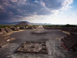 TIME LAPSE: Teotihuacan Ruins Mexico Stock Footage