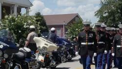 Chattanooga Shooting Funeral Procession Stock Footage