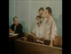 SYND 13-7-72 SURVIVOR OF AIRPORT MASSACRE OKAMOTO IN COURT News Clip
