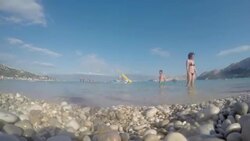 Beach at summer Stock Footage