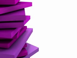 Abstract Spinning Stack Loop - Rainbow Change (Full HD) Stock Footage