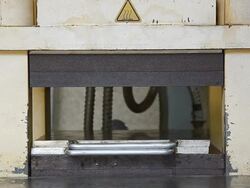 close compression molding machine Stock Footage