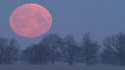 Moon set Stock Footage