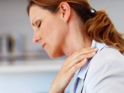 Physical stress at work Stock Footage