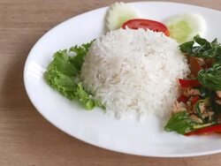 HD Fried basil leaf spicy with chicken meat Stock Footage